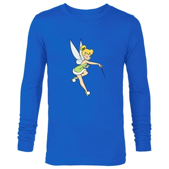 Disney Peter Pan Tinker Bell Christmas Magic with Holly - Long Sleeve T-Shirt for Men - Customized-Navy