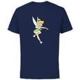 thumbnail image 1 of Disney Peter Pan Tinker Bell Christmas Magic with Holly - Short Sleeve Cotton T-Shirt for Adults - Customized-Navy, 1 of 5