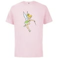 thumbnail image 1 of Disney Peter Pan Tinker Bell Christmas Magic with Holly - Short Sleeve Cotton T-Shirt for Adults - Customized-Soft Pink, 1 of 5