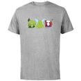 thumbnail image 1 of Disney Peter Pan Tinker Bell Father’s Day Birthday Best Dad - Short Sleeve Cotton T-Shirt for Adults - Customized-Athletic Heather, 1 of 5