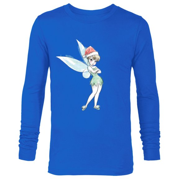 Disney Peter Pan Tinker Bell Holiday - Long Sleeve T-Shirt for Men - Customized-Navy