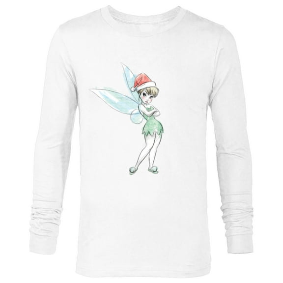 Disney Peter Pan Tinker Bell Holiday - Long Sleeve T-Shirt for Men - Customized-White