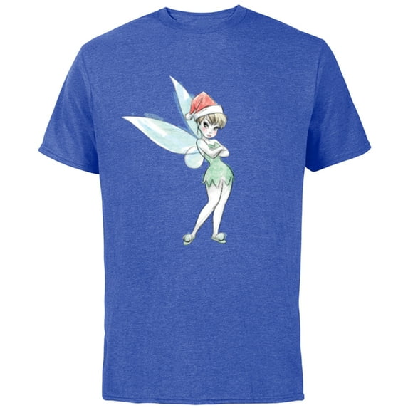 Disney Peter Pan Tinker Bell Holiday - Short Sleeve Cotton T-Shirt for Adults - Customized-Royal Heather