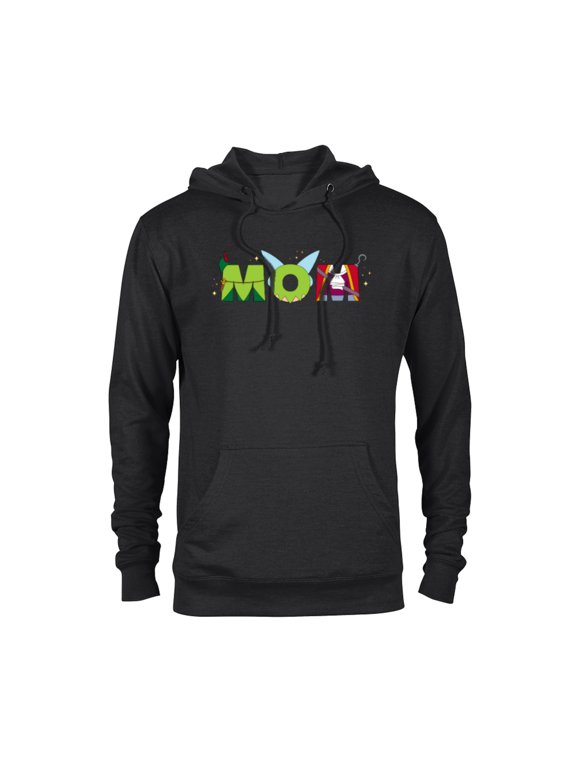 Peter Pan Tinker Bell Mother’s Day Birthday Best Mom - Pullover Hoodie for Adults - Customized-Black
