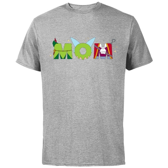Disney Peter Pan Tinker Bell Mother’s Day Birthday Best Mom - Short Sleeve Cotton T-Shirt for Adults - Customized-Athletic Heather