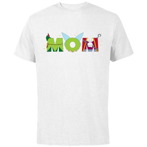 Disney Peter Pan Tinker Bell Mother’s Day Birthday Best Mom - Short Sleeve Cotton T-Shirt for Adults - Customized-White