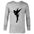 thumbnail image 1 of Disney Peter Pan Tinker Bell Pixie Dust Silhouette - Long Sleeve T-Shirt for Men - Customized-Athletic Heather, 1 of 5