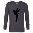 thumbnail image 1 of Disney Peter Pan Tinker Bell Pixie Dust Silhouette - Long Sleeve T-Shirt for Men - Customized-Charcoal Heather, 1 of 5