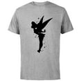 thumbnail image 1 of Disney Peter Pan Tinker Bell Pixie Dust Silhouette - Short Sleeve Cotton T-Shirt for Adults - Customized-Athletic Heather, 1 of 5