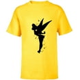thumbnail image 1 of Disney Peter Pan Tinker Bell Pixie Dust Silhouette - Short Sleeve T-Shirt for Kids - Customized-Yellow, 1 of 5