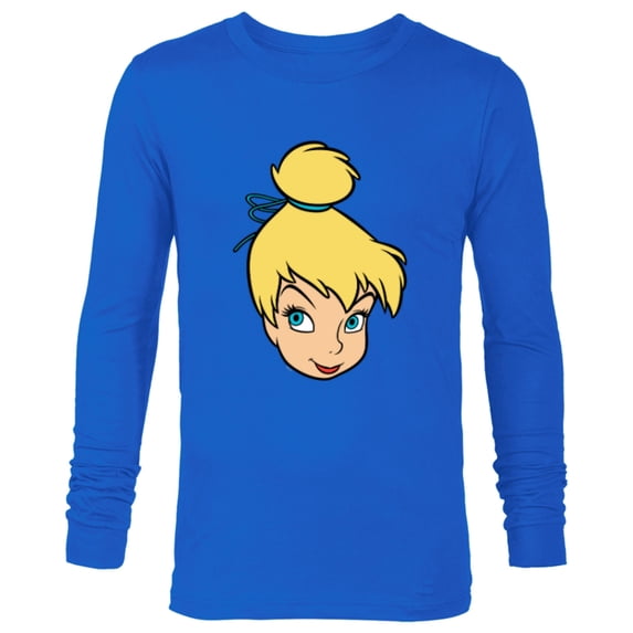 Disney Peter Pan Tinker Bell Pixie Fairy Big Face Costume - Long Sleeve T-Shirt for Men - Customized-Navy