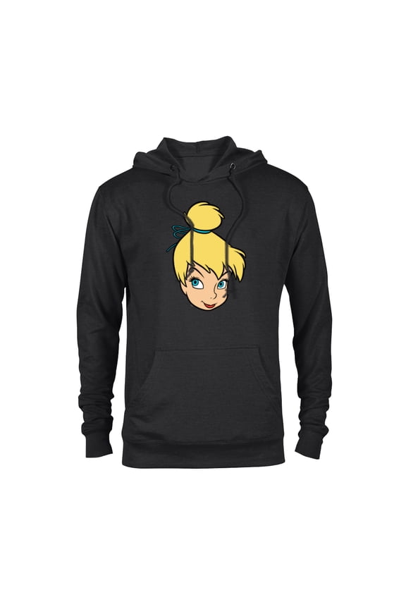 Peter Pan Tinker Bell Pixie Fairy Big Face Costume - Pullover Hoodie for Adults - Customized-Black