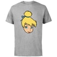 thumbnail image 1 of Disney Peter Pan Tinker Bell Pixie Fairy Big Face Costume - Short Sleeve Cotton T-Shirt for Adults - Customized-Athletic Heather, 1 of 5
