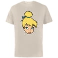 thumbnail image 1 of Disney Peter Pan Tinker Bell Pixie Fairy Big Face Costume - Short Sleeve Cotton T-Shirt for Adults - Customized-Natural, 1 of 5