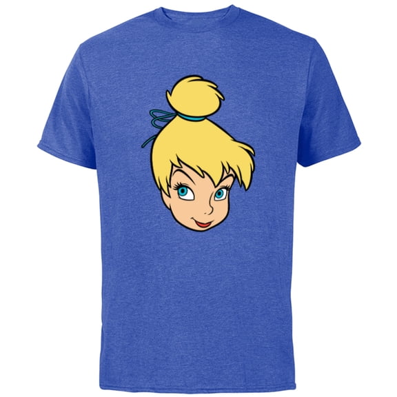 Disney Peter Pan Tinker Bell Pixie Fairy Big Face Costume - Short Sleeve Cotton T-Shirt for Adults - Customized-Royal Heather