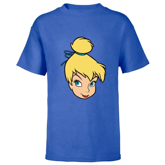 Disney Peter Pan Tinker Bell Pixie Fairy Big Face Costume - Short Sleeve T-Shirt for Kids - Customized-Royal