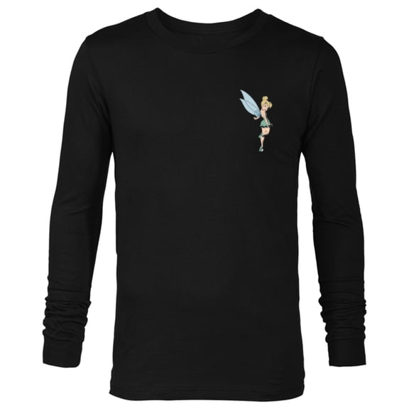 Disney Peter Pan Tinker Bell Small Pose - Long Sleeve T-Shirt for Men - Customized-Black