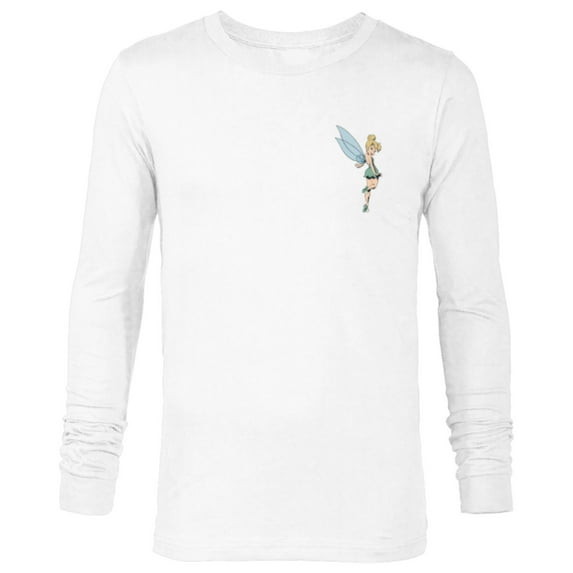 Disney Peter Pan Tinker Bell Small Pose - Long Sleeve T-Shirt for Men - Customized-White