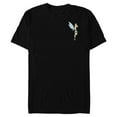 thumbnail image 1 of Disney Peter Pan Tinker Bell Small Pose - Short Sleeve Blended T-Shirt for Adults - Customized-Black, 1 of 5