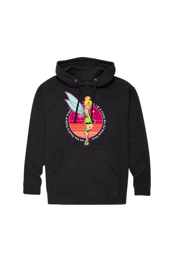 - Peter Pan - Tinkerbell - A Little Bit of Pixie Dust - Men's Pullover Hooded Fleece Sweatshirt