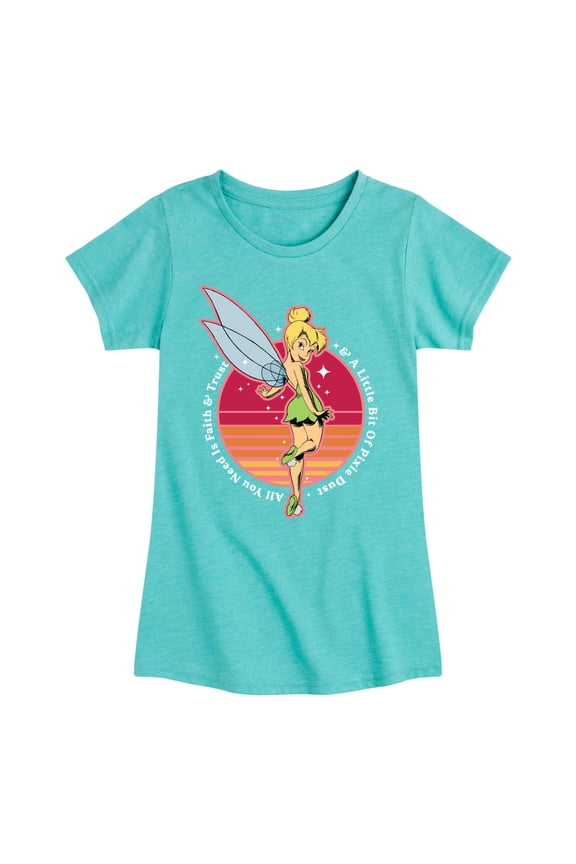 - Peter Pan - Tinkerbell - A Little Bit of Pixie Dust - Toddler And Youth Girls Short Sleeve Graphic T-Shirt
