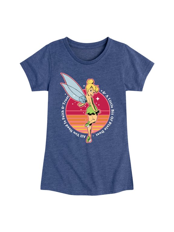- Peter Pan - Tinkerbell - A Little Bit of Pixie Dust - Toddler And Youth Girls Short Sleeve Graphic T-Shirt
