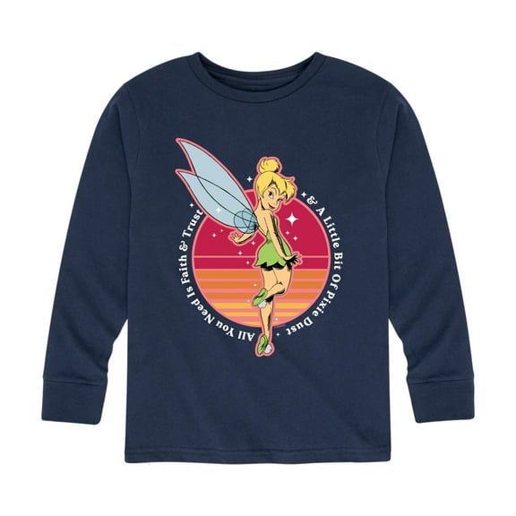 Disney - Peter Pan - Tinkerbell - A Little Bit of Pixie Dust - Toddler And Youth Long Sleeve Graphic T-Shirt