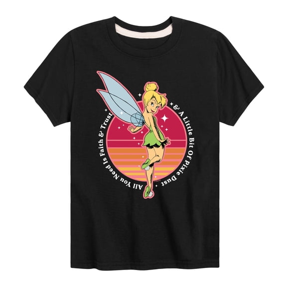 Disney - Peter Pan - Tinkerbell - A Little Bit of Pixie Dust - Toddler And Youth Short Sleeve Graphic T-Shirt