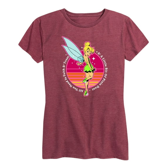 Disney - Peter Pan - Tinkerbell - A Little Bit of Pixie Dust - Women's Short Sleeve Graphic T-Shirt