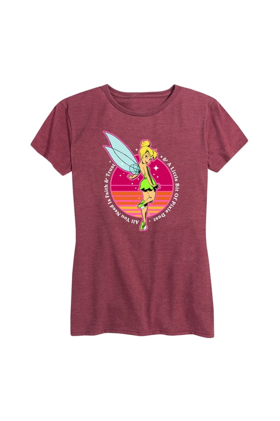 Disney - Peter Pan - Tinkerbell - A Little Bit of Pixie Dust - Women's Short Sleeve Graphic T-Shirt