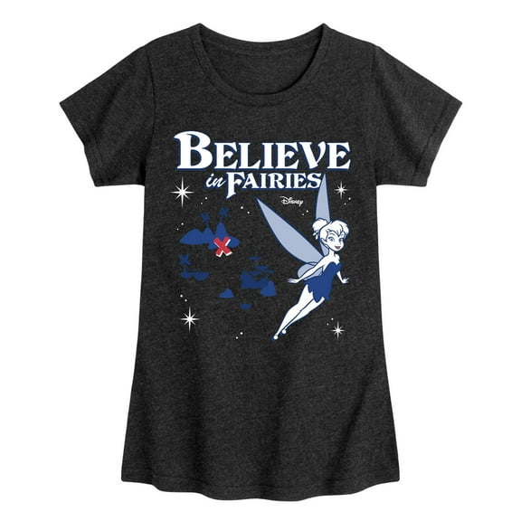 Disney - Peter Pan - Tinkerbell - Believe in Fairies - Toddler And Youth Girls Short Sleeve Graphic T-Shirt