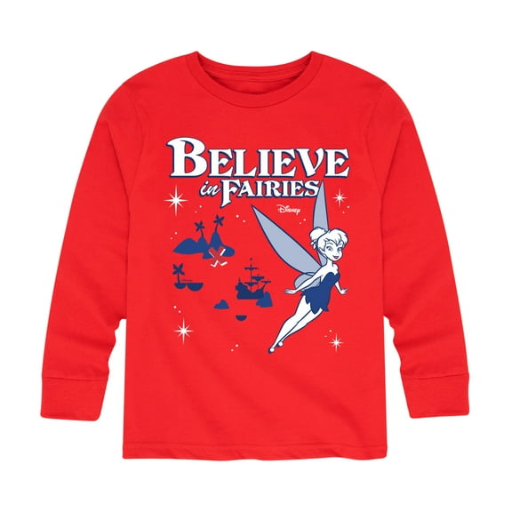 Disney - Peter Pan - Tinkerbell - Believe in Fairies - Toddler And Youth Long Sleeve Graphic T-Shirt
