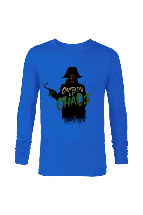 Peter Pan & Wendy Captain Hook Captain of Chaos - Long Sleeve T-Shirt for Men - Customized-Navy