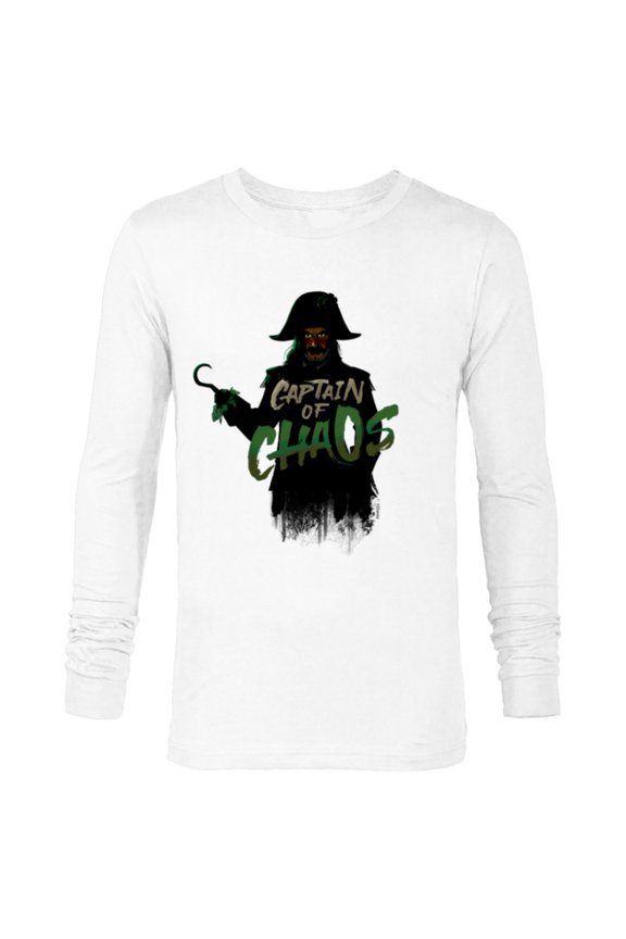 Peter Pan & Wendy Captain Hook Captain of Chaos - Long Sleeve T-Shirt for Men - Customized-White