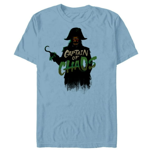 Disney Peter Pan & Wendy Captain Hook Captain of Chaos - Short Sleeve Blended T-Shirt for Adults - Customized-Ocean Blue