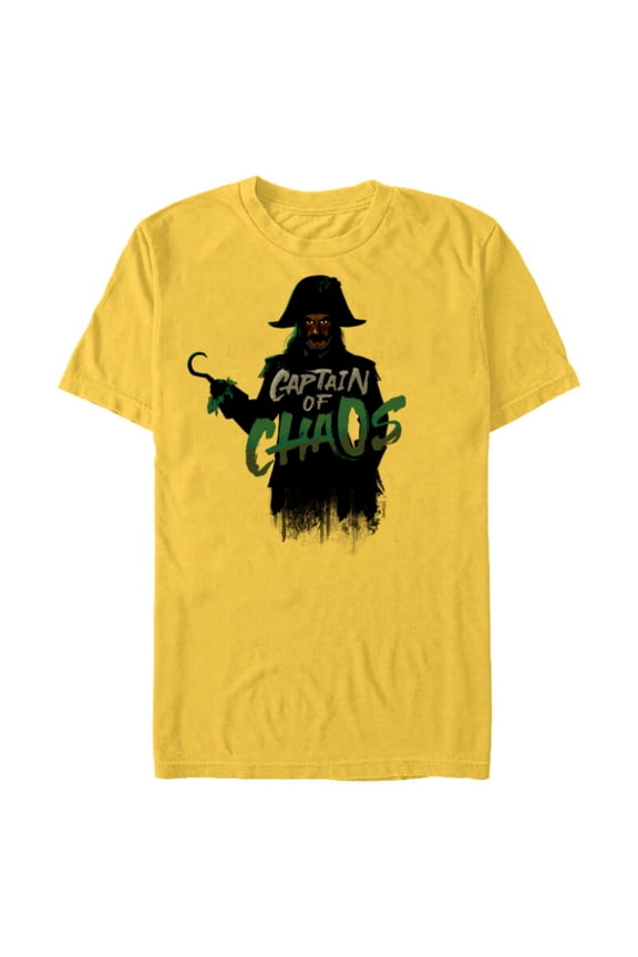 Peter Pan & Wendy Captain Hook Captain of Chaos - Short Sleeve Blended T-Shirt for Adults - Customized-Yellow