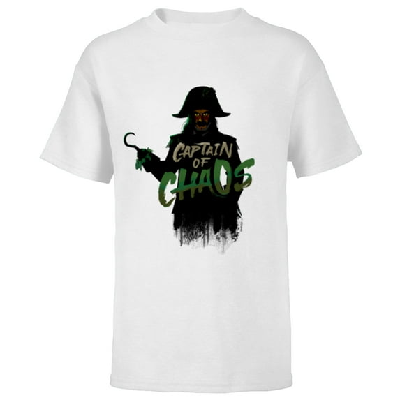 Disney Peter Pan & Wendy Captain Hook Captain of Chaos - Short Sleeve T-Shirt for Kids - Customized-White