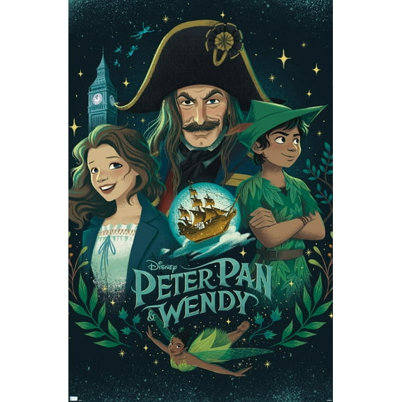 Disney Peter Pan & Wendy - Collage Wall Poster, 14.725" x 22.375"