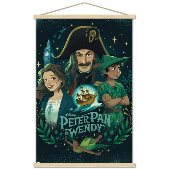 Disney Peter Pan & Wendy - Collage Wall Poster with Magnetic Frame, 22.375" x 34"