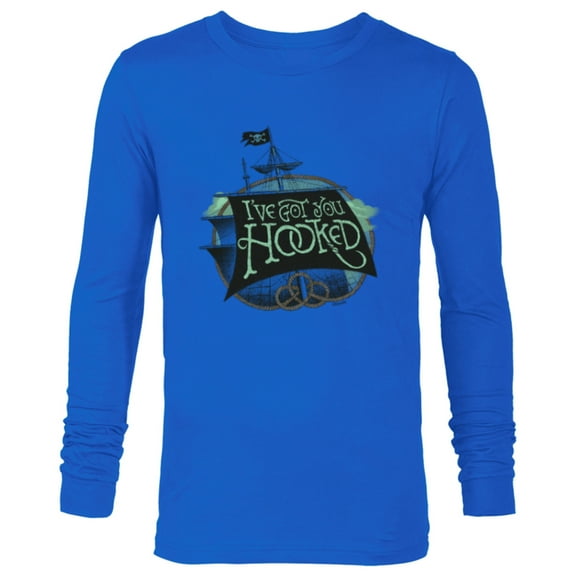 Disney Peter Pan & Wendy I’ve Got You Hooked Disney  - Long Sleeve T-Shirt for Men - Customized-Navy