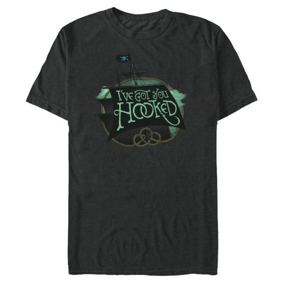 Disney Peter Pan & Wendy I’ve Got You Hooked Disney+ - Short Sleeve Blended T-Shirt for Adults - Customized-Dark Heather