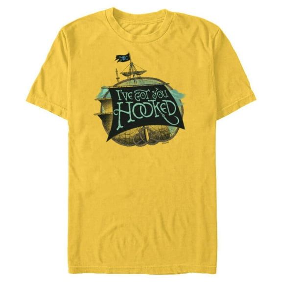 Disney Peter Pan & Wendy I’ve Got You Hooked Disney+ - Short Sleeve Blended T-Shirt for Adults - Customized-Yellow