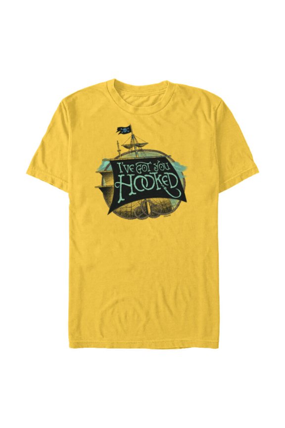 Peter Pan & Wendy I’ve Got You Hooked Disney+ - Short Sleeve Blended T-Shirt for Adults - Customized-Yellow