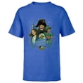 thumbnail image 1 of Disney Peter Pan & Wendy Illustrated Characters Disney+ - Short Sleeve T-Shirt for Kids - Customized-Royal, 1 of 5