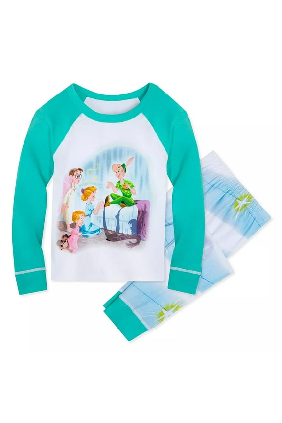 Peter Pan, Wendy, Michael and John Cotton Pajama Set, Size 5