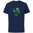 thumbnail image 1 of Disney Peter Pan & Wendy Silhouette of Adventure Disney+ - Short Sleeve Cotton T-Shirt for Adults - Customized-Navy, 1 of 5