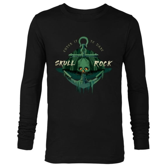 Disney Peter Pan & Wendy Skull Rock Enter if Ye Dare Disney+ - Long Sleeve T-Shirt for Men - Customized-Black