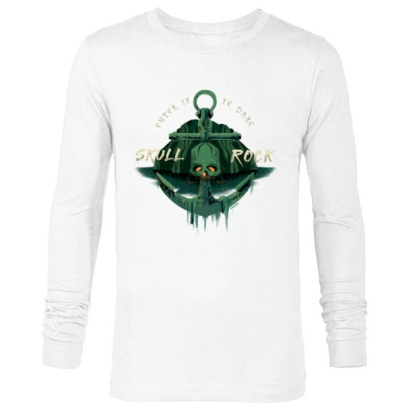 Disney Peter Pan & Wendy Skull Rock Enter if Ye Dare Disney+ - Long Sleeve T-Shirt for Men - Customized-White