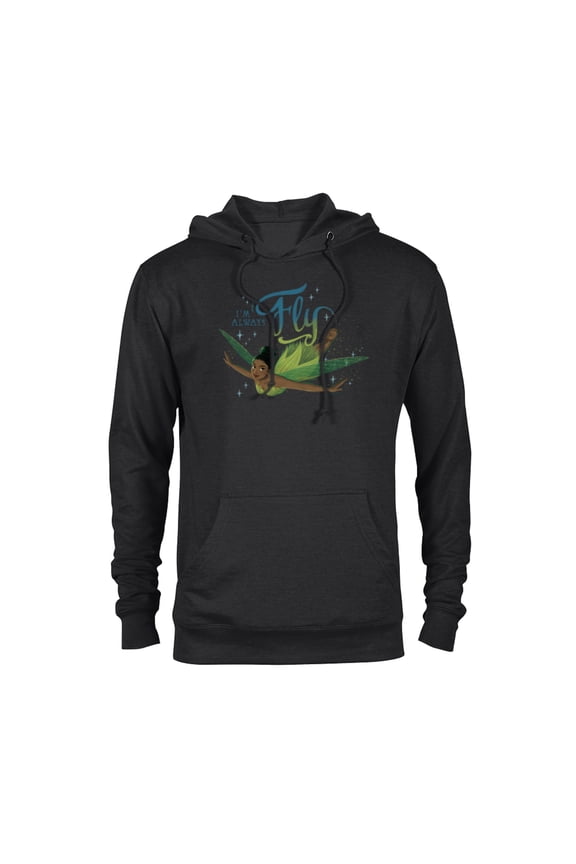 Peter Pan & Wendy Tinker Bell I’m Always Fly Disney+ - Pullover Hoodie for Adults - Customized-Black