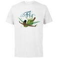 thumbnail image 1 of Disney Peter Pan & Wendy Tinker Bell I’m Always Fly Disney+ - Short Sleeve Cotton T-Shirt for Adults - Customized-White, 1 of 5